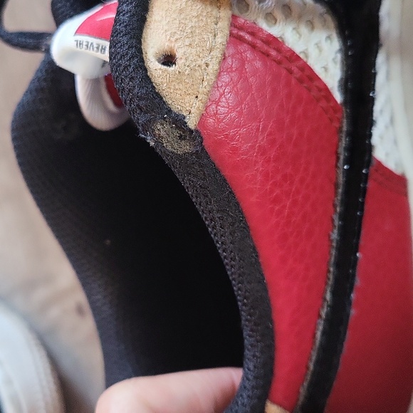 Air force 1's l 5.5Y l youth l red tan w black l sneaker l - Picture 13 of 14